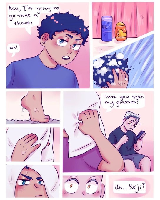 when u share an apartment and your bf misplaces his hair dye ?✌️✨ 