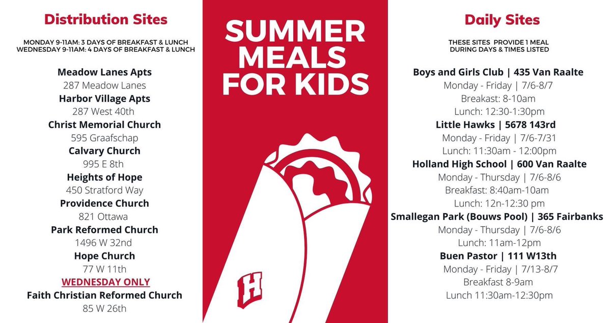 DebDemerest's tweet photo. @newsMS6_8 Our Summer Meal program begins tomorrow morning with distribution and drop-in sites for breakfast and lunch. Details at https://t.co/1AAOONx0EE. https://t.co/C1YOi3D2jn