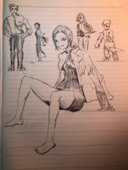 キャラの練習中なので晒しておきます
色々参考にしていますが上達しませんねー 
#イラスト好きと繋がりたい 