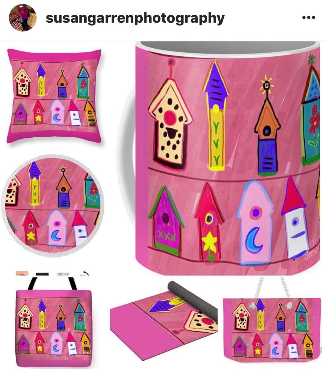 SusanGarren's tweet photo. #BirdHousesWhimsey  #SusanGarrenPixels 👩‍🌾 https://t.co/XlHqvwa2n8 
#Shop 🛒 #FaceMasks #Apparel #PrintsForSale #Totes  WearableArt #Design Decor https://t.co/WEoRxh2gs8