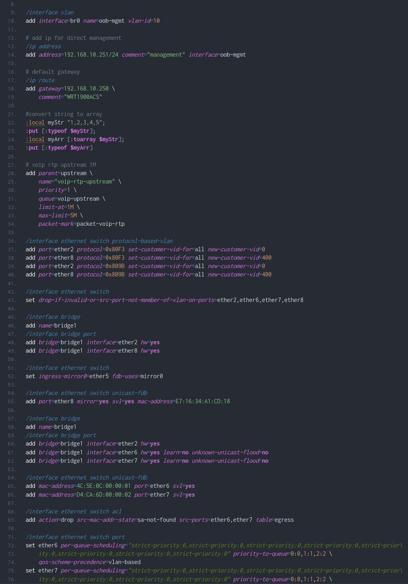 andidittrich's tweet image. #EnlighterJS v3.4 comes with full #MikroTik #RouterOS highlighting support