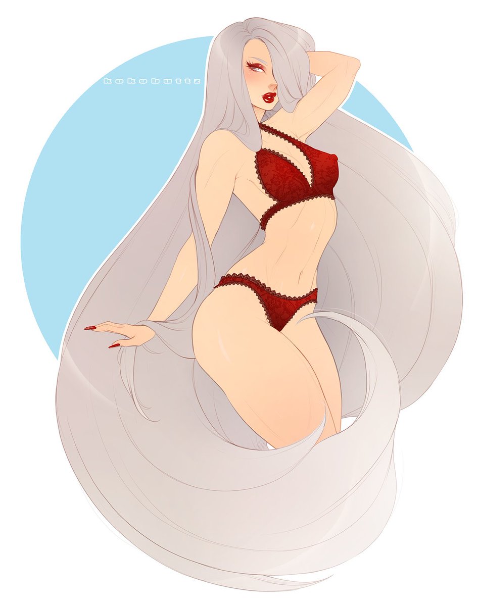 “I just love this new lingerie set I got~.”

#SeductiveSunday
