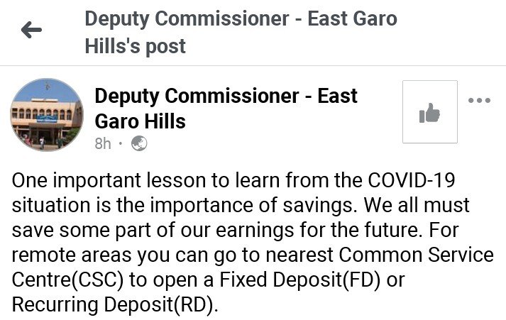 CSCMeghalaya's tweet photo. Sir Swapnil Tembe, IAS, Deputy Commissioner of East Garo Hills District of Meghalaya Speaking about the importance of having some savings for future.

Link: https://t.co/BULssqpd2t https://t.co/RQempjzozg