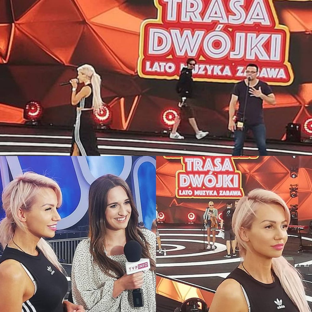 exaited_pl's tweet photo. WAKACYJNA TRASA DWÓJKI to już dzisiaj!
Występujemy dziś około godziny 22.00 Bądźcie z nami relacja na żywo na kanale TVP2!!! Tymczasem Trwają próby i wywiady 😍🎶 Będzie się działo! @TVP #koncert #koncerty #tvp #tvp2 #tv #exaited #muzyka #music https://t.co/1jwFrIy82W