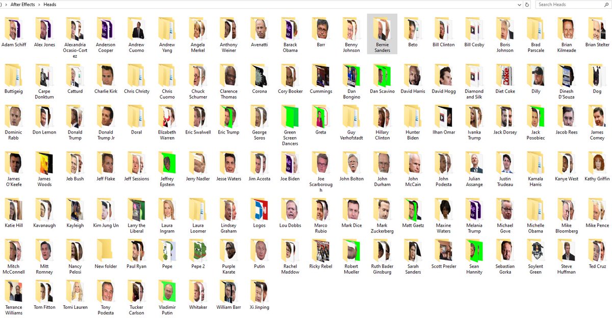 mad_liberals's tweet photo. Just for grins, here is my After Effects head library...
#MemeLibrary https://t.co/v6BEmQdVuH