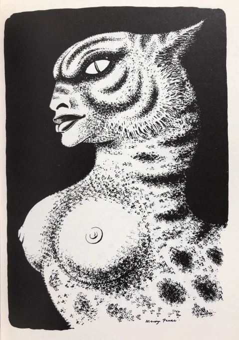 Mervyn Peake's illustrations to some Oscar Wilde's poems, 1946 