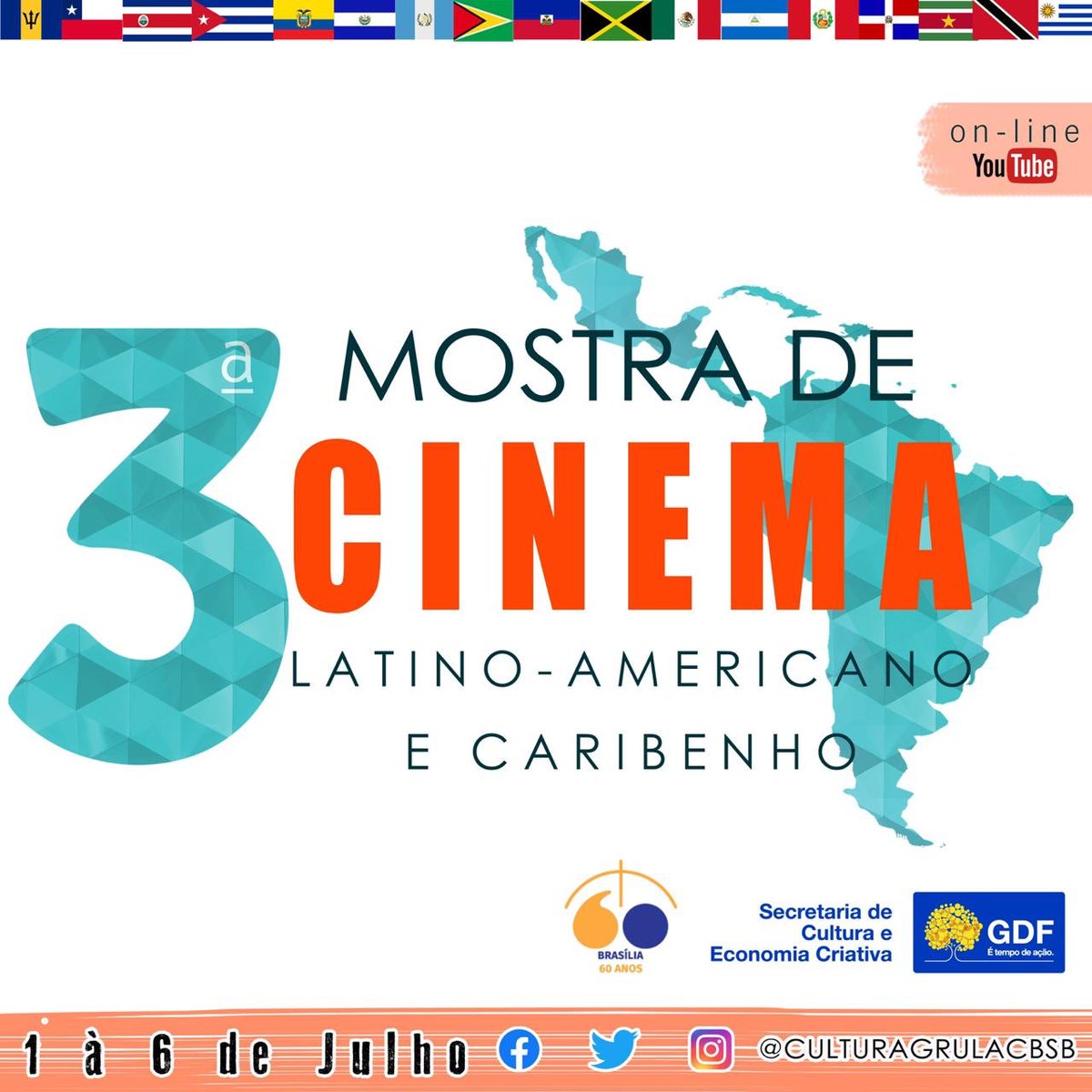 Domingão de filmes maravilhosos na 3ª Mostra de Cinema Latino-americano e Caribenho! 
Hoje será a vez do Peru e da Nicarágua 🍿📽🍿🎥🍿🎞🍿
Desde as 19hrs no canal de YouTube do Grulac Brasil.  Acesse pelo link: bit.ly/IIIMostraLatin…