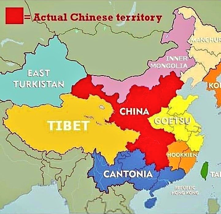 Athidhinetwork's tweet photo. #INDIA #Bharat

@ChineseMuslima #Taiwan is already independent #AksaiChin will be a our land #Tibet will be free and your empire will destroy is our vision JAI HIND 🇮🇳

Here is Your MAP of Future #ChianVirus #China #Wuhan #CCP &amp; #Goetsu #EstanTurkistan  
#InnerMongolia will Free https://t.co/mIB84ZvXTp