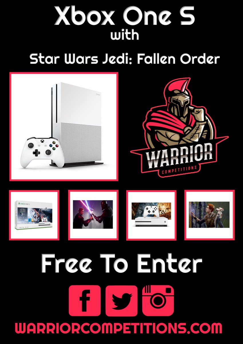 Warriorcomp's tweet photo. Welcome To Warrior Competitions

How would you like to WIN an Xbox one, Now you can and it's easy @ Warrior Competitions

To enter &amp; Win Simply:
Follow our Page
Like this Post
Retweet this Post https://t.co/fq7A8374fm