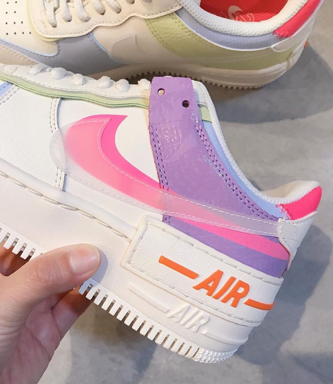 New Nike Air Force 1 Shadow with Translucent Swoosh