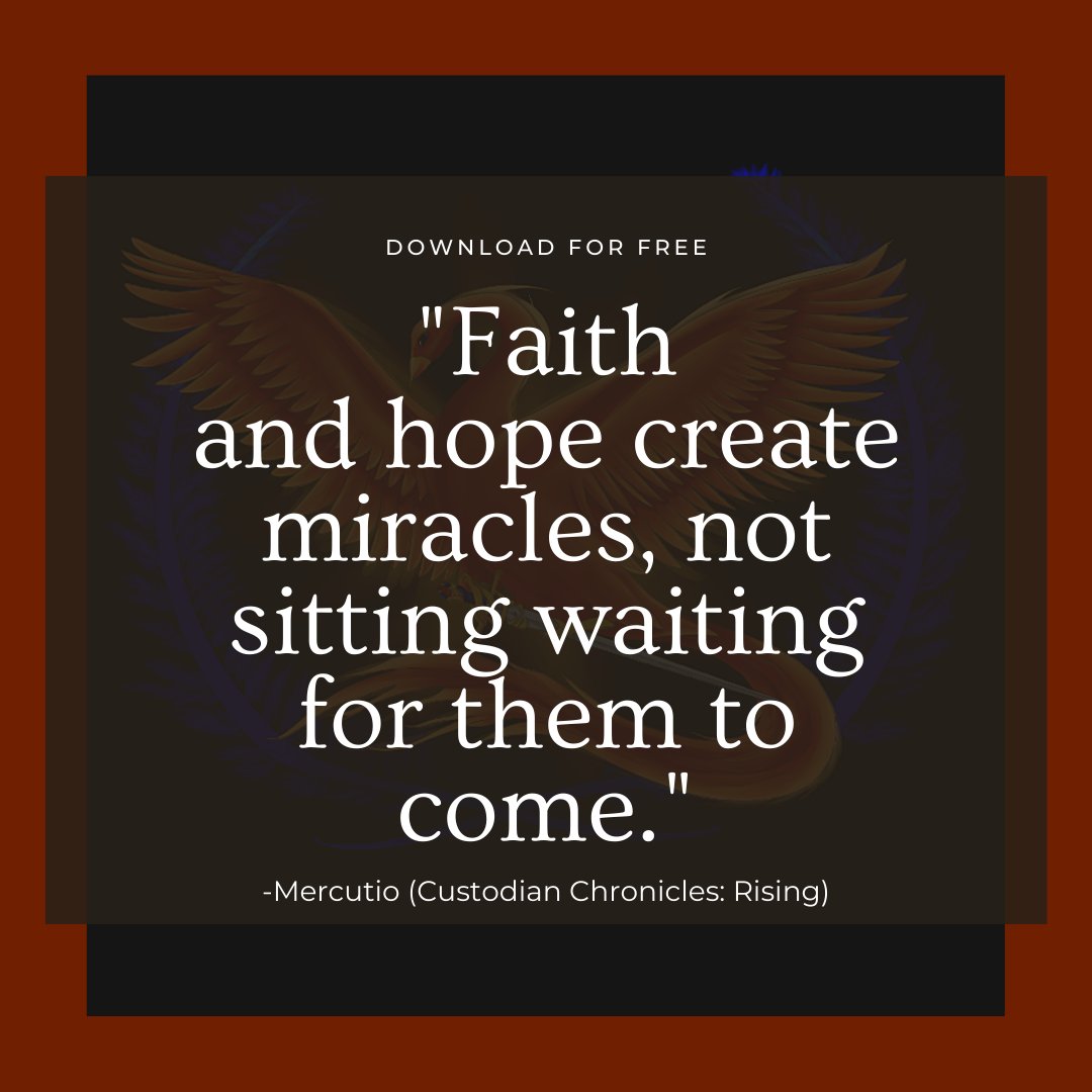 CharityMaeWrits's tweet photo. I admire Mercutio's faith. He always seems to believe the best will happen even if all he's seen is the worst. Keep the #faith keep the #hope https://t.co/PWqSKnNVL3 #hope #faith #quote #sundaythoughts #sundayquote #CCRising https://t.co/mmBttY4sNc