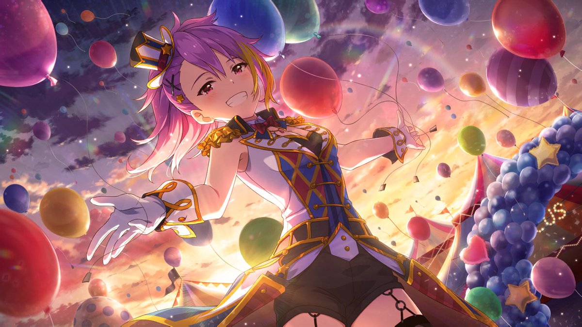 Ayumu MaihamaAge: 19Mirishita Card Type: FairyImage Color: hot pink> VIBRANT DANCER> a big scaredy cat, but does her best to improve and challenge herself> studied abroad in the US during high school.. despite not knowing any English> VA: Megumi Toda (Toda-kun/Maple)