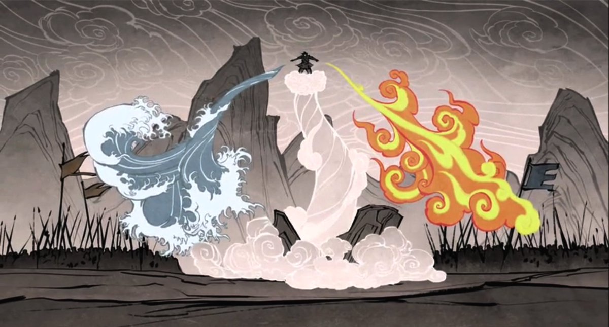 the avatar bending all four elements