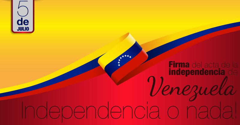 sutrabunearte's tweet photo. #Hoy #5Julio hace 209 años firmamos nuestra #Independencia y seguimos luchando contra el imperio, estamos llamados para ser libres y soberanos! Moral en alto viva la patria! Nosotros #Venceremos  #209AñosDeIndependencia 
#Elecciones2020PorElCamino #Unearte #caracas #Venezuela https://t.co/zbFyVRtDe5