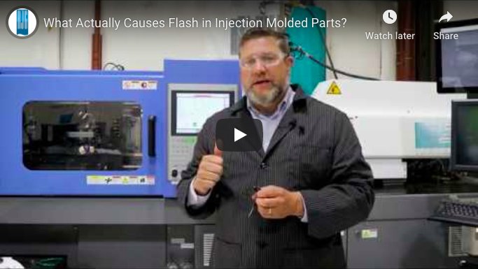 PlasticComp's tweet image. What causes flash in #injectionmolded parts? This video from @RJG_Inc covers the leading reasons for flash and ways to troubleshoot and identify the causes. hubs.ly/H0qMwd30
#injectionmolding #molding