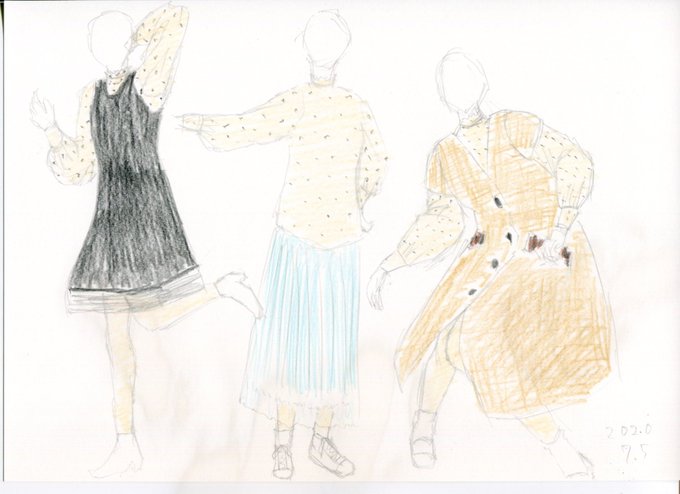 ファッションデザイン画のtwitterイラスト検索結果