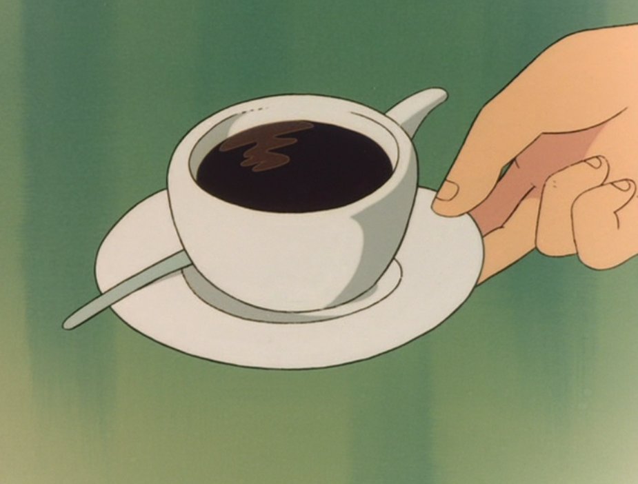 モンスリーとテリットが招かれたのはレプカの個室。
かなりヘンな取っ手のコーヒーカップ。
勝手に「#レプカップ」と呼んでます(笑)。
グッズで売って欲しい。
鳥のような飛行機のような奇妙な絵、
埋め込み式本棚(昔のビデオラックみたい)。
レプカはこういう趣味なんですねぇ。
#未来少年コナン