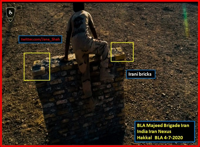 Jana_Shah's tweet photo. [1]
Analysis: #BLA video #KarachiStockExchange attack
carries hallmarks of #India-#Iran terror nexus

1. Rip off copy of Under Armour brand to falsely implicate US hand in BLA Ops
2.Terror training facility has structure made of #Iranian steel Rabar
3. Iranian building material https://t.co/HhI1qgrkwp