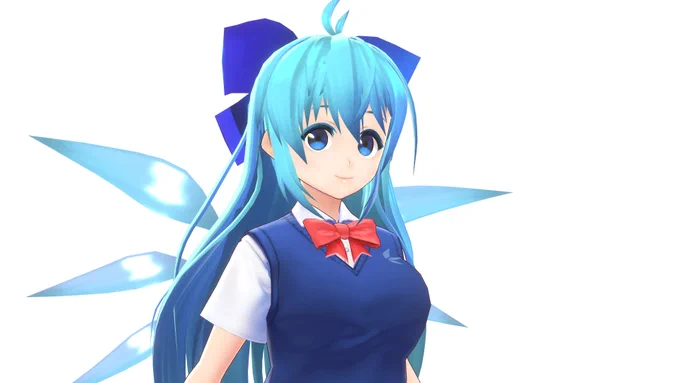 久々のVroidStudio+αロングチルノちゃんっぽく 