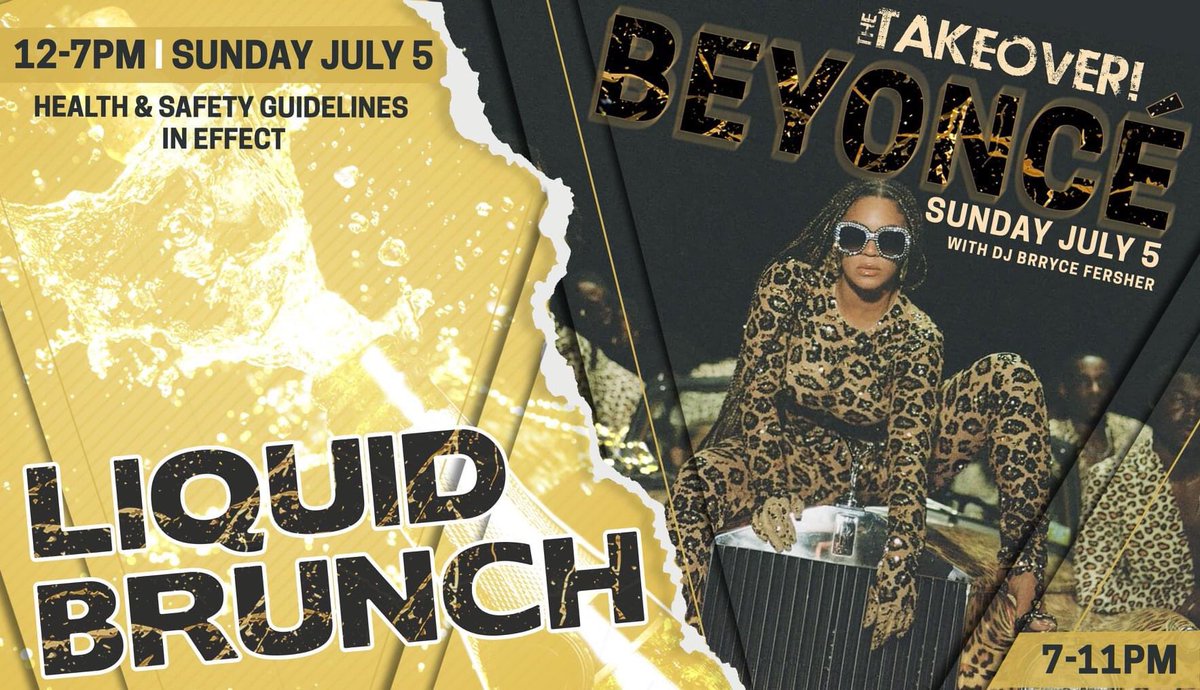 ScarletChicago's tweet photo. We open for #LiquidBrunch at 12 today! And tonight, all #Beyoncé from 7-11 (lol) https://t.co/lvGJbjVCCe