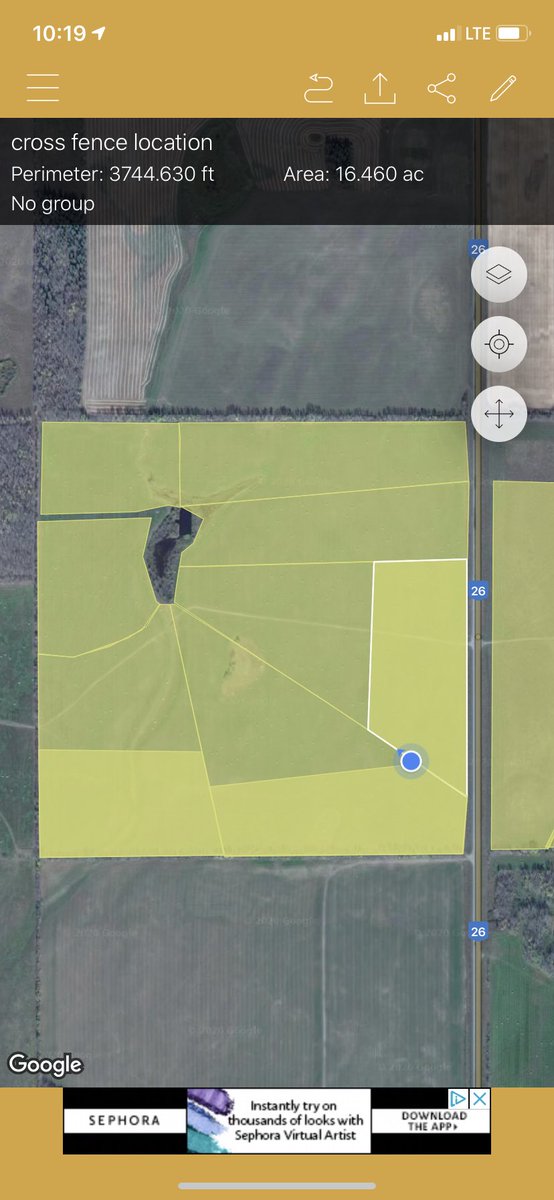 chuiko2's tweet photo. Sure love this “Field and Area” app. Makes life so much easier building fence &amp; cross fences. Plan you’re fencing in the morning during coffee, then things go pretty quick when you don’t have to count tire rotations. #gettingourgrazeon #graze20 #tempfencing #plannedgrazing https://t.co/z2fFoWnlK1