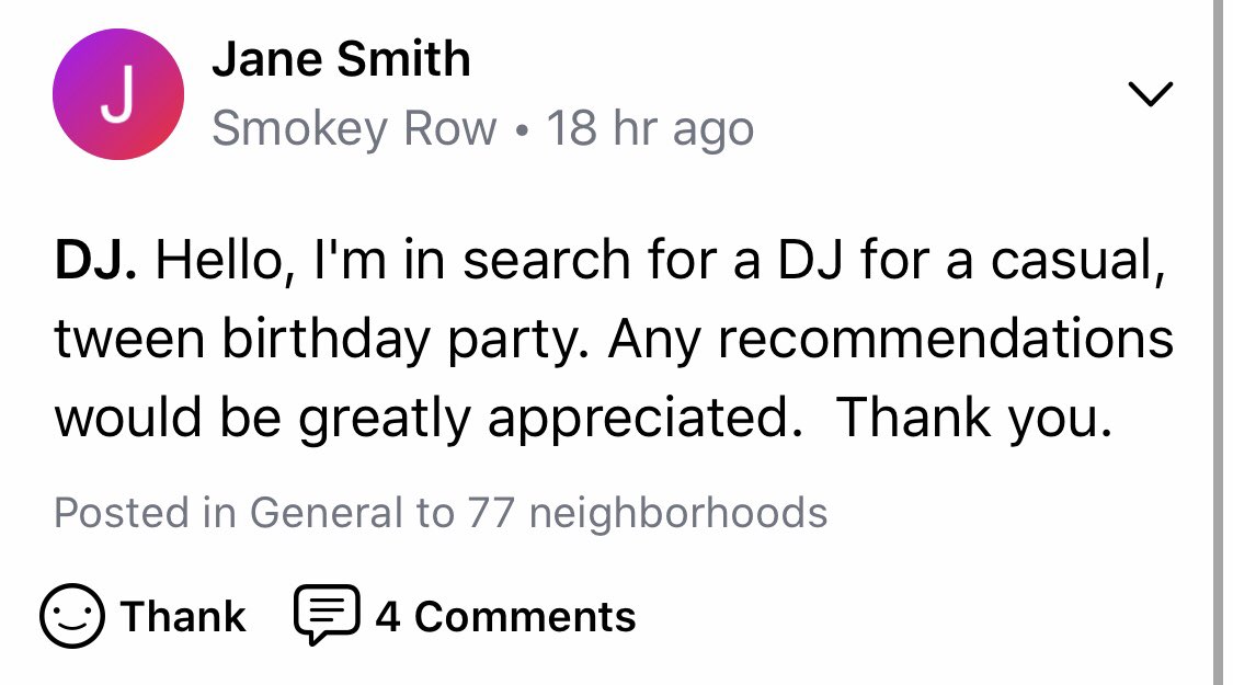 ybzach's tweet photo. Responding to moms on the Nextdoor app is my favorite hobby https://t.co/L0wdV8fHyC