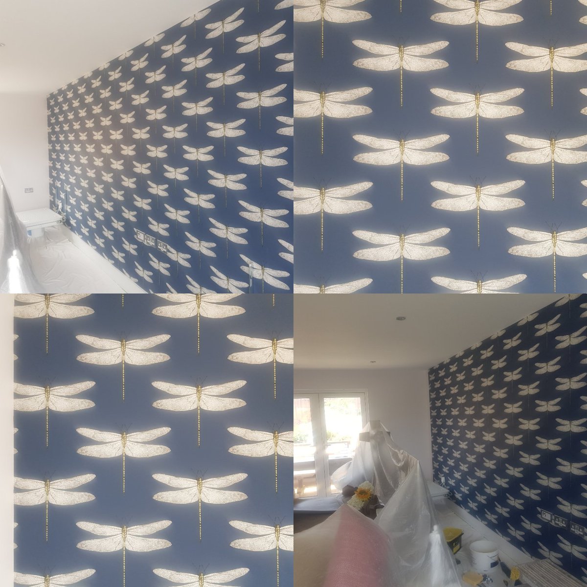 igarforth's tweet image. Feature wallpaper hung last week.
Harlequin paste the wall paper, a joy to hang.