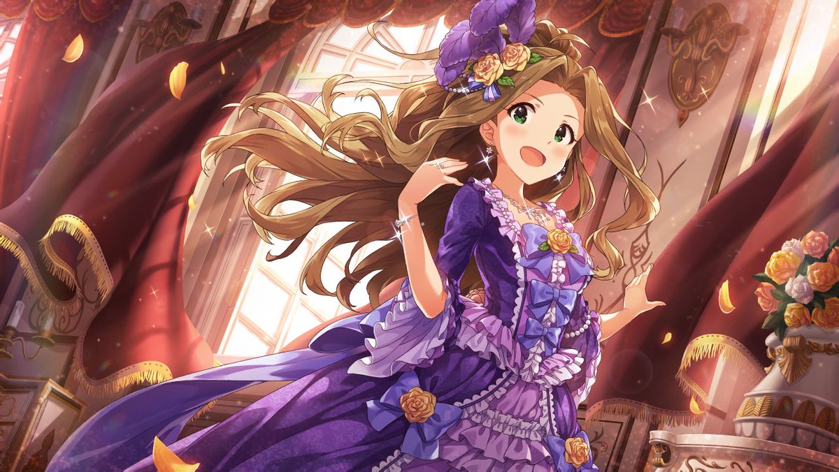 Chizuru NikaidoAge: 21Mirishita Card Type: FairyImage Color: Orange> NISELEB> acts like a celebrity & ojou-sama but is really just an ordinary college student> diligent, thoughtful, & generous; looks out for others> (she's the best i love her)> VA: Kanako Nomura (Kakku)
