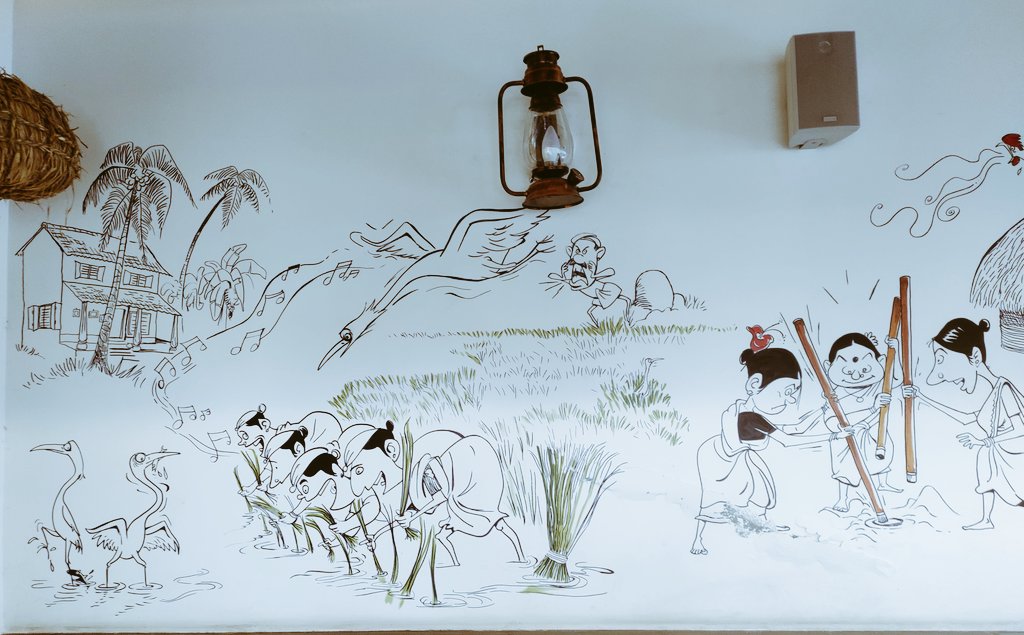 AShetty56's tweet photo. This thread will make you feel nostalgic if you are from Tulunād. Take a closer look at these pictures.

#TulunādDiaries
#Pāddana
Credits: #MangalorePearlUlsūr &amp; #ArtistPrakashShetty https://t.co/L5ubMvCinK