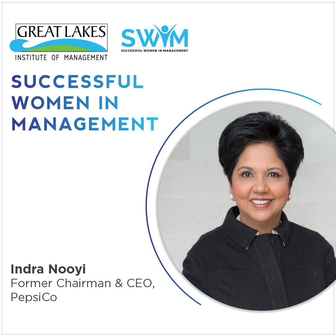 GreatLakes_MBA's tweet photo. Ms Indra Nooyi, former Chairman and CEO of PepsiCo, consistently ranked among the 100 most powerful women in the world by Forbes and several leading publications, graced the occasion of Founder's Day at Great Lakes. 

#SWIM #MBA #GreatLakes #Women #thoughleaders #inspiration https://t.co/jRmHNtoUKb