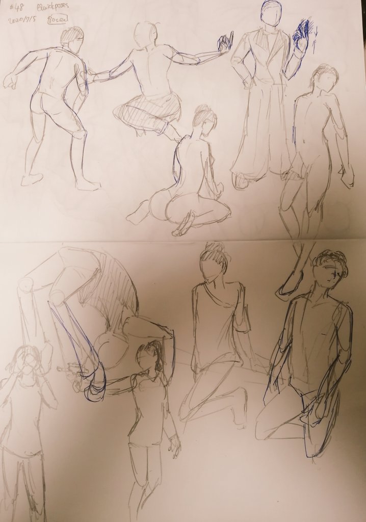50日目 90秒ドローイング
久しぶりにQuickposesを使ってみた。結構描きやすくなったので、POSEMANIACSとの併用も効果的なんだと思う。
手足の描き方がいまいちよく分かっていないので、次回は時間の許す限り手足の練習をしていこうと思う。
#絵描きさんと繋がりたい