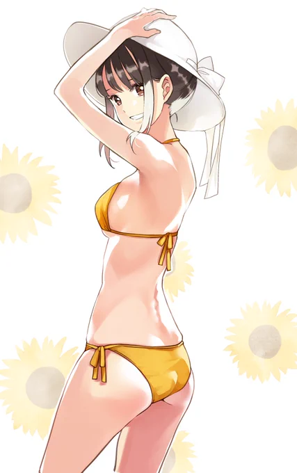 #ビキニの日 好きなところ描いてみました。 
