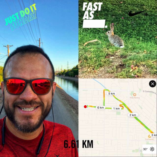 iOnikle82's tweet photo. Ran 6.61 kilometers with Nike⁠ Run Club #JustDoIt // Rise and shine baby! early Sunday morning run done! #nrc #nikerunning #riseandshine #sundayrunday #justdoitsunday #sundayritual #everyrunhasapurpose #azrunning #arizonacanaltrail https://t.co/S6aPD5Od8d