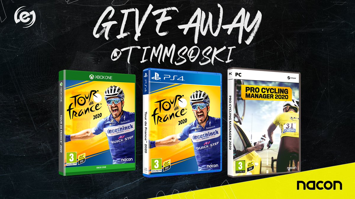 Timmsoski's tweet photo. To celebrate the first eTour de France, I am giving away a copy of either:

> PCM 2020 (PC)
> Tour de France 2020 (PS4/Xbox)

RT + follow @Timmsoski to enter!

A big thank you to @NaconFR and @PCyclingManager!

Winner decided on 9th July. 🏆

Good luck! 🍀

#Giveaway #eTDF https://t.co/nUo2LEUsPv