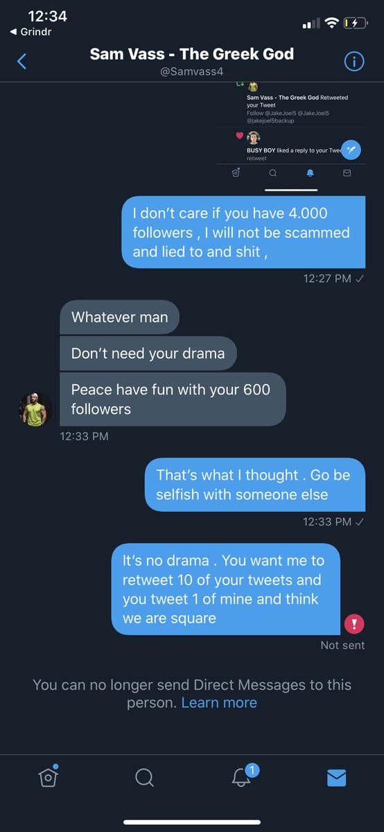 JakeJoel5's tweet photo. Do not follow @Samvass4 - he is not professional and will get you to promote and retweet him for nothing in return - #scammer - he is not even that hot so no need to waste time , and do not try to advertise him as he will not return the favor #onlyfansscam #onlyfans https://t.co/0X8xPgSFAY