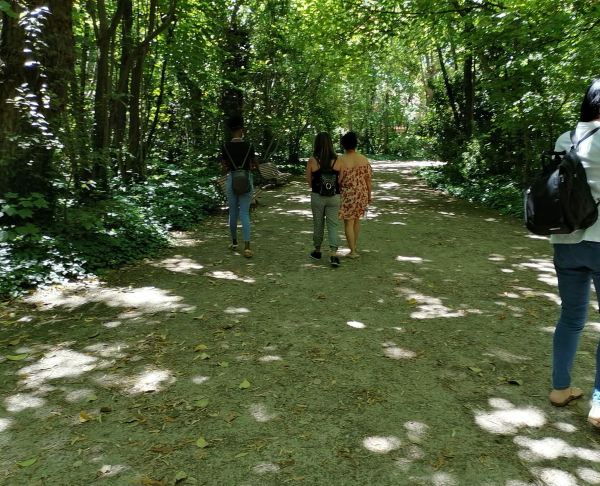 ProcomarVLL's tweet photo. Las mujeres de nuestro centro AIA @REDACOGE han estado dando un paseo por el Campo Grande 🌳 y viendo la exposición fotográfica "Desde mi balcón" que forma parte del festival PHotoEspaña2020📸, una colección de imágenes sacadas por vallisoletanos durante el confinamiento https://t.co/5579nIGTJp