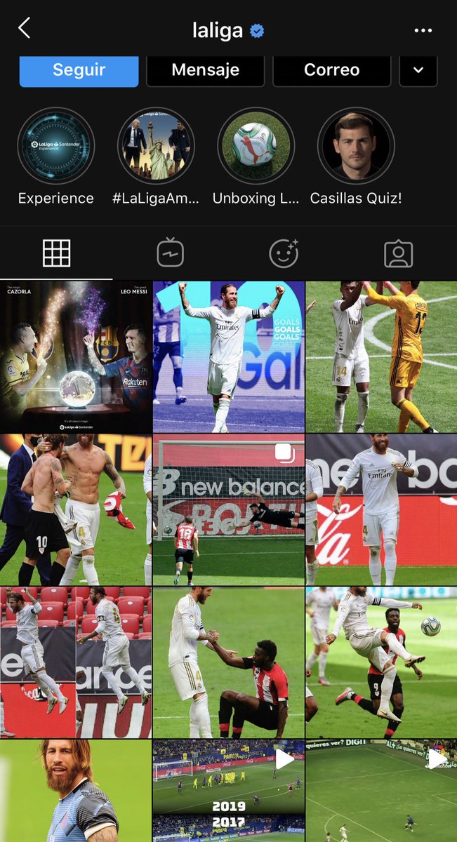 vicentsempere's tweet photo. De las últimas 10 publicaciones de LaLiga en Instagram, 8 son de Sergio Ramos. No lo veo normal. https://t.co/5E1RAhzFwp