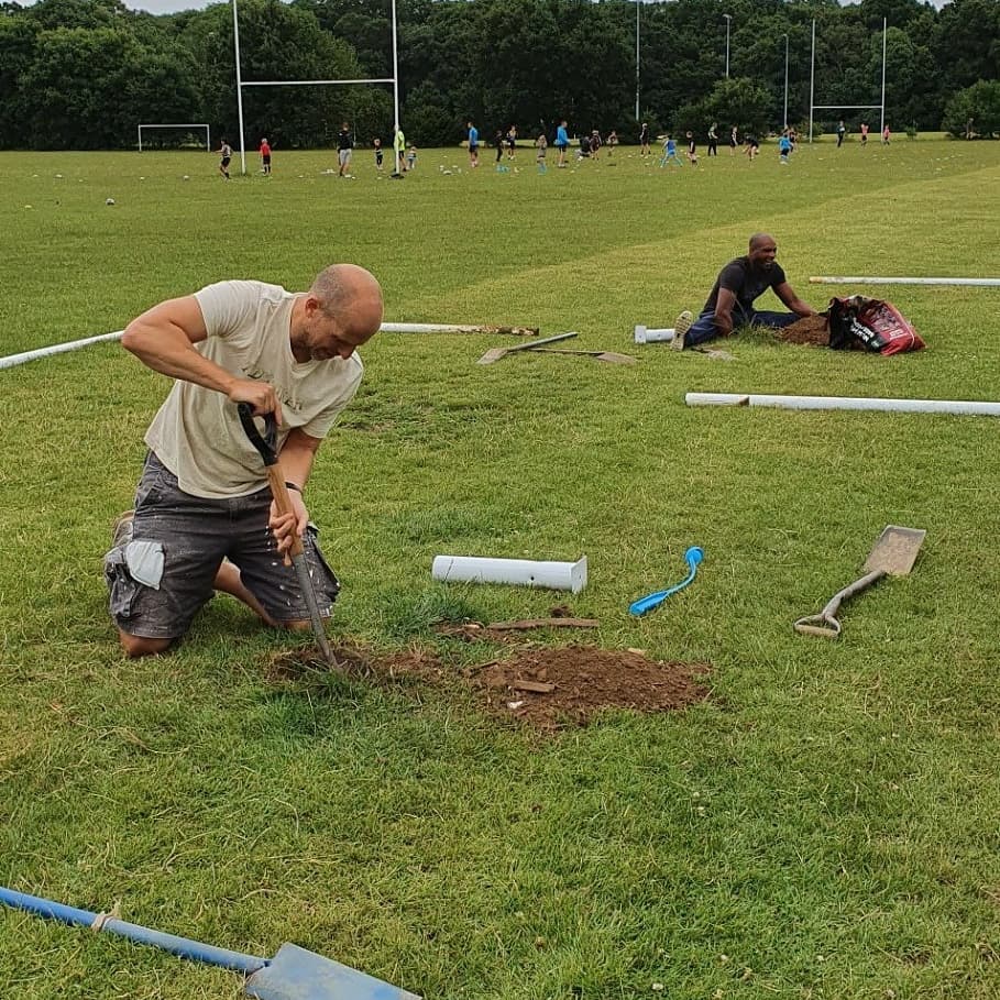 DoubleHFCVets's tweet photo. Yesterday was ground fix up day, sponsored by Surrey FA. A huge amount was achieved-thanks to everyone involved. https://t.co/Os2zDdfZUX