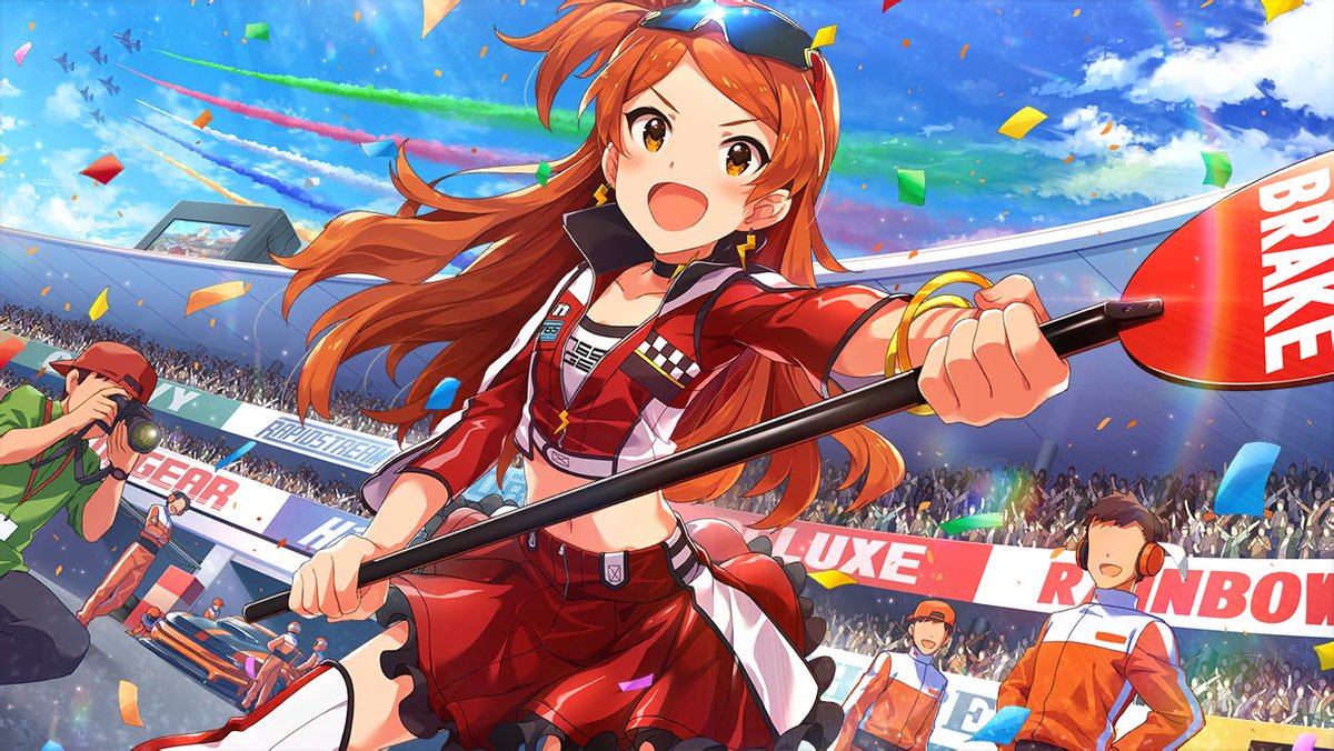 Tamaki OgamiAge: 12Mirishita Card Type: AngelImage Color: Orange> wild child! loves exploring nature and capturing lizards and insects> a big sentai fan, often pretends to be the leader of a sentai squad> gets along well with the other sporty idols> VA: Eri Inagawa (Rari)