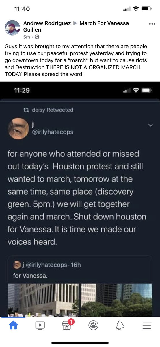 officiallyyari's tweet photo. Please DO NOT GO to @irllyhatecops March. It IS NOT what the family wants. We WILL get our message accross but the peaceful way. https://t.co/zyi49V9iJc