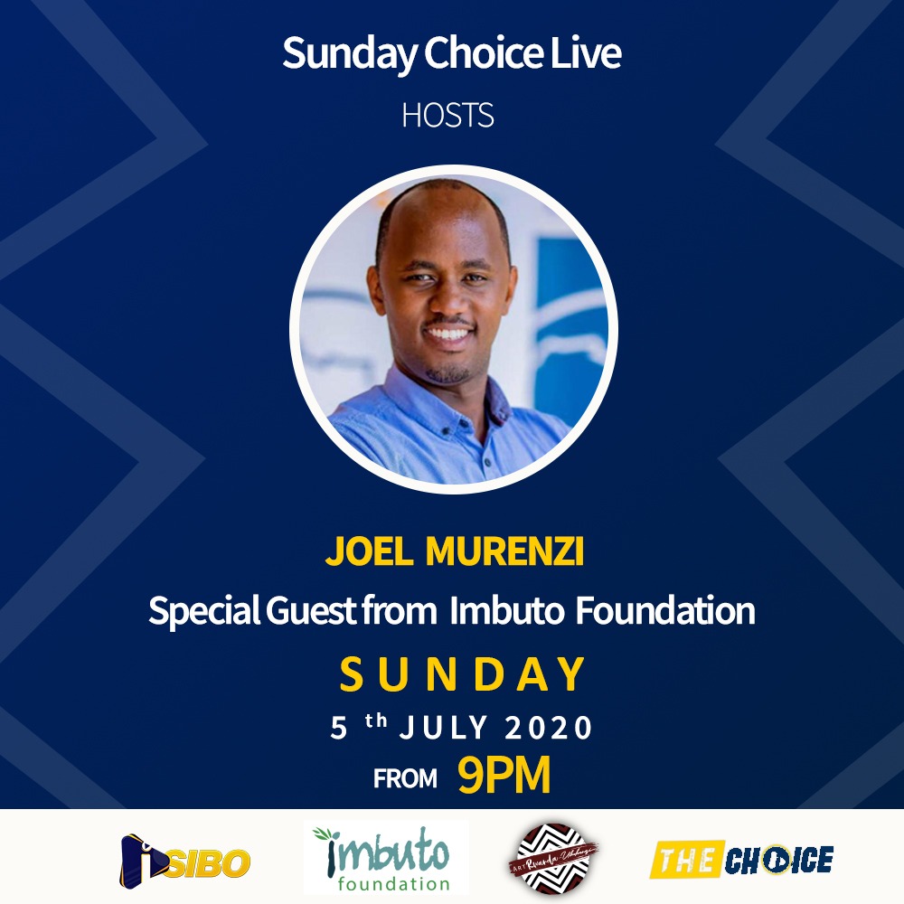 Imbuto's tweet photo. Tune in tonight at 9PM on @IsiboTV where @JoelMurenzi, the Ag. Unit Coordinator of our Youth Empowerment Programme, will be discussing the work and role of Imbuto Foundation in promoting youth in the creative industry. https://t.co/iK58XdM5Yo