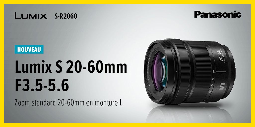 Cirque_PhotoVid's tweet photo. PHOTO 📸  - NOUVEAU
Bientôt disponible en magasin, le nouveau zoom PANASONIC LUMIX S 20-60/3,5-5,6.
Pour être livrée en premier, précommandez le au magasin ou sur notre site https://t.co/UjeudRdyAV
#panasoniclumix #lumixS #Lumix #lecirquephotovideo https://t.co/0QKIX73kJL