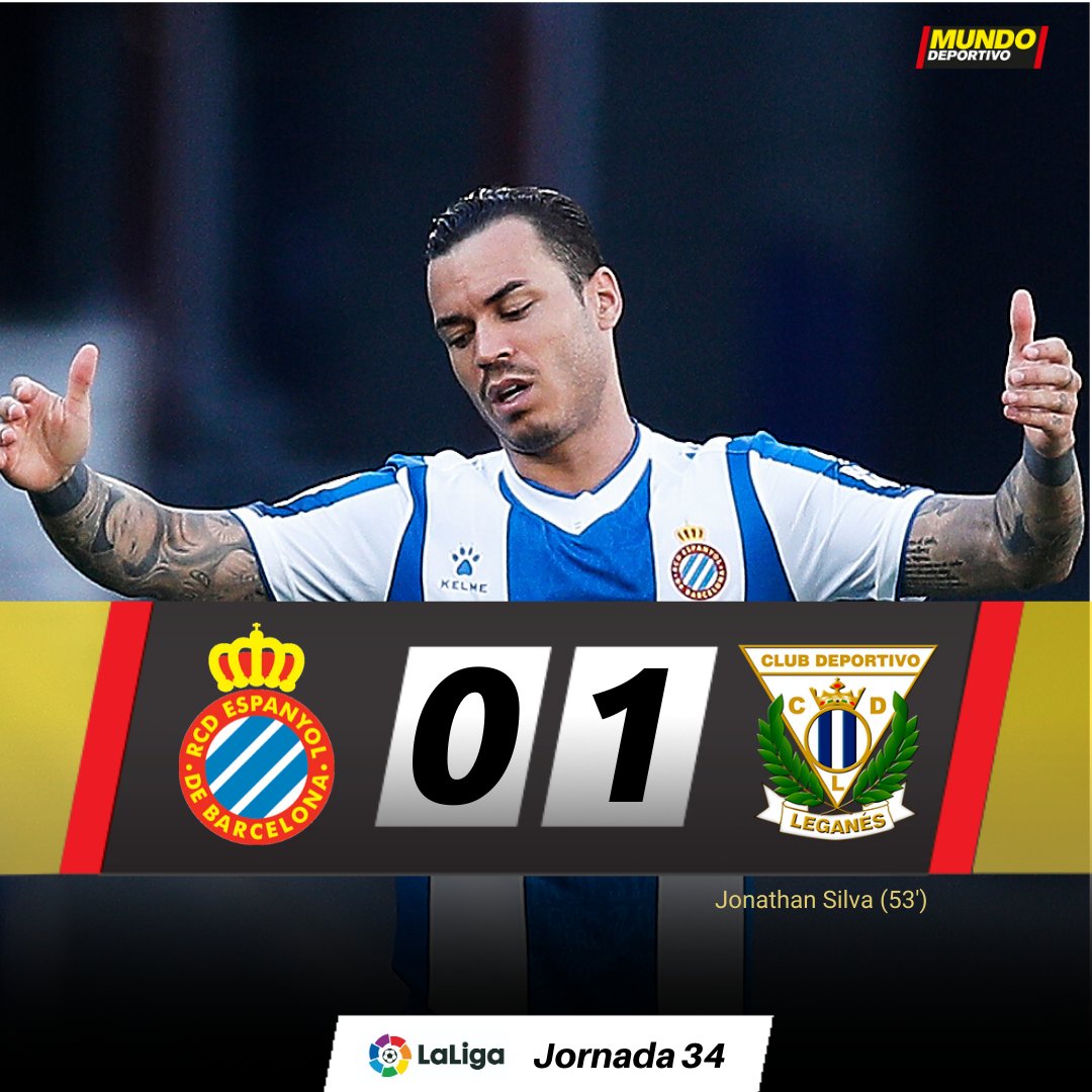 mundodeportivo's tweet photo. 💥 El Espanyol pierde ante el Leganés y podría descender matemáticamente a Segunda en el derbi del próximo miércoles ante el Barça 
https://t.co/TdbcfOQgBC https://t.co/sH0jYDADxj