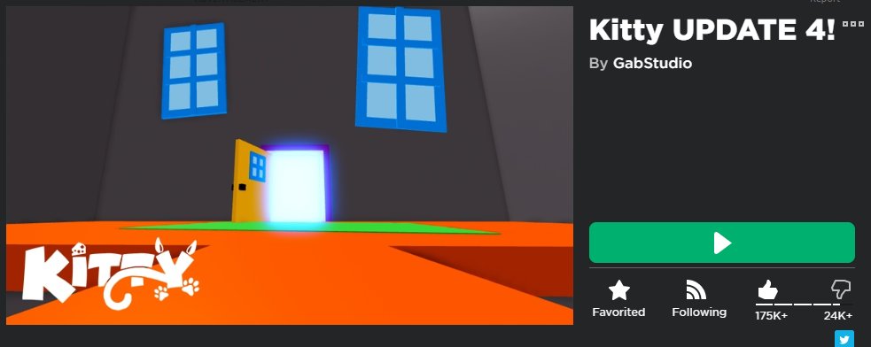 Gab On Twitter Roblox Robloxdev Kitty We Reached The Goal Of 175000 For The Update Of Chapter 3 It Comes Out On The 10th Of This Month Https T Co 5xysarfxca - gabstudio roblox kitty codes