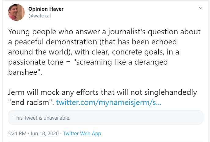 STEP `1: BE A DOOS (continued).A journalist asks an unsuspecting child a question about a civil rights movement that has reverberated around the world, and the child responds (passionately and eloquently)? Just call her mentally ill.Be as uncharitable as possible at all times.