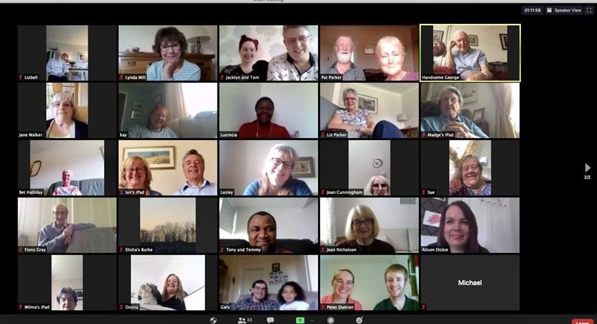 grantonbaptist's tweet photo. Another super virtual Granton Baptist Sunday Service today. We’re all longing to see each other and gather for worship again in the heart of our Granton Pilton community, but for now, some of the faces coming together on Zoom! #virtualChurch https://t.co/U69gy618Ky