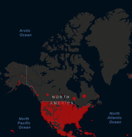 Much has been made of USA's poor  #COVID19 performance vs Europe's. But a FAR more meaningful contrast is USA v Canada. We share a 5,525 mile border, language & trade. Since Mar 21 the border's been closed. And:  107,197 cases, 8,732 dead 2,852,807 cases, 129,718 dead