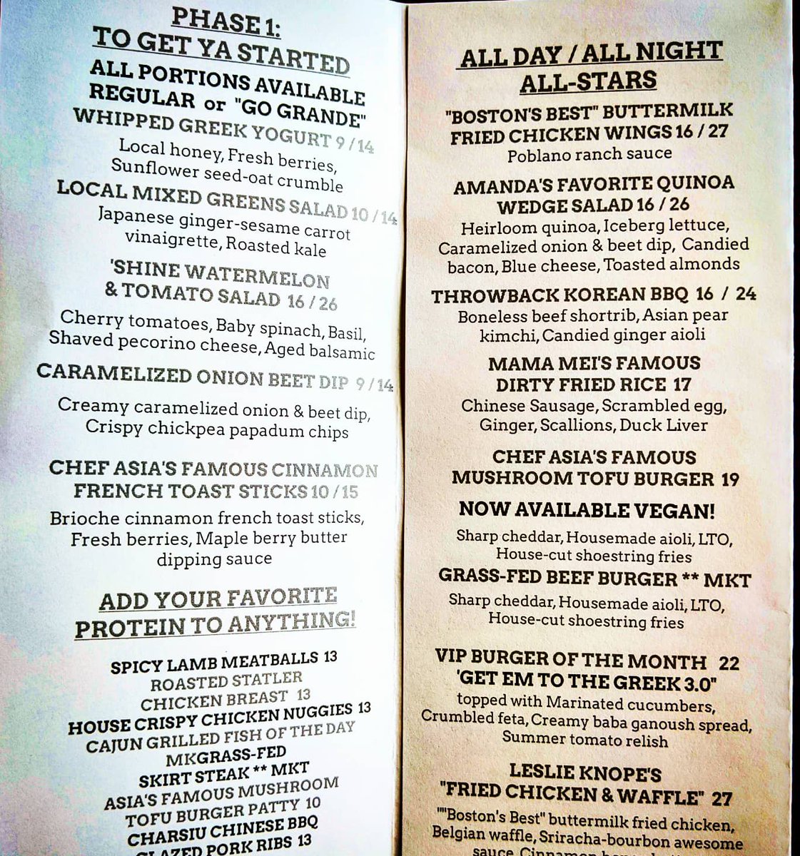 moonshine152's tweet photo. Moonshine's new, BIGGER, BETTER #BRUNCH MENU!! 💗🌞💗🌞 All your favorites, PLUS now we offer the #FriedChicken #Wings, Dirty Fried Rice, and so much more 😄 #ShrimpnGrits #GypsyEggs #RonSwanson #quesadilla #eggs #bacon #bloodymary #Southie #Moonshine152 #openinBoston https://t.co/Cfl7RpQF8Q