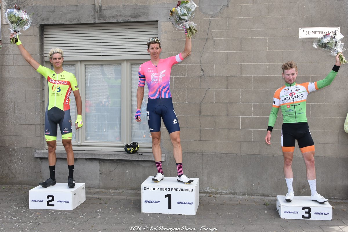 Pomerr's tweet image. Sep Vanmarcke wint in Outrijve voor Franklin Six en Merckx Niels.