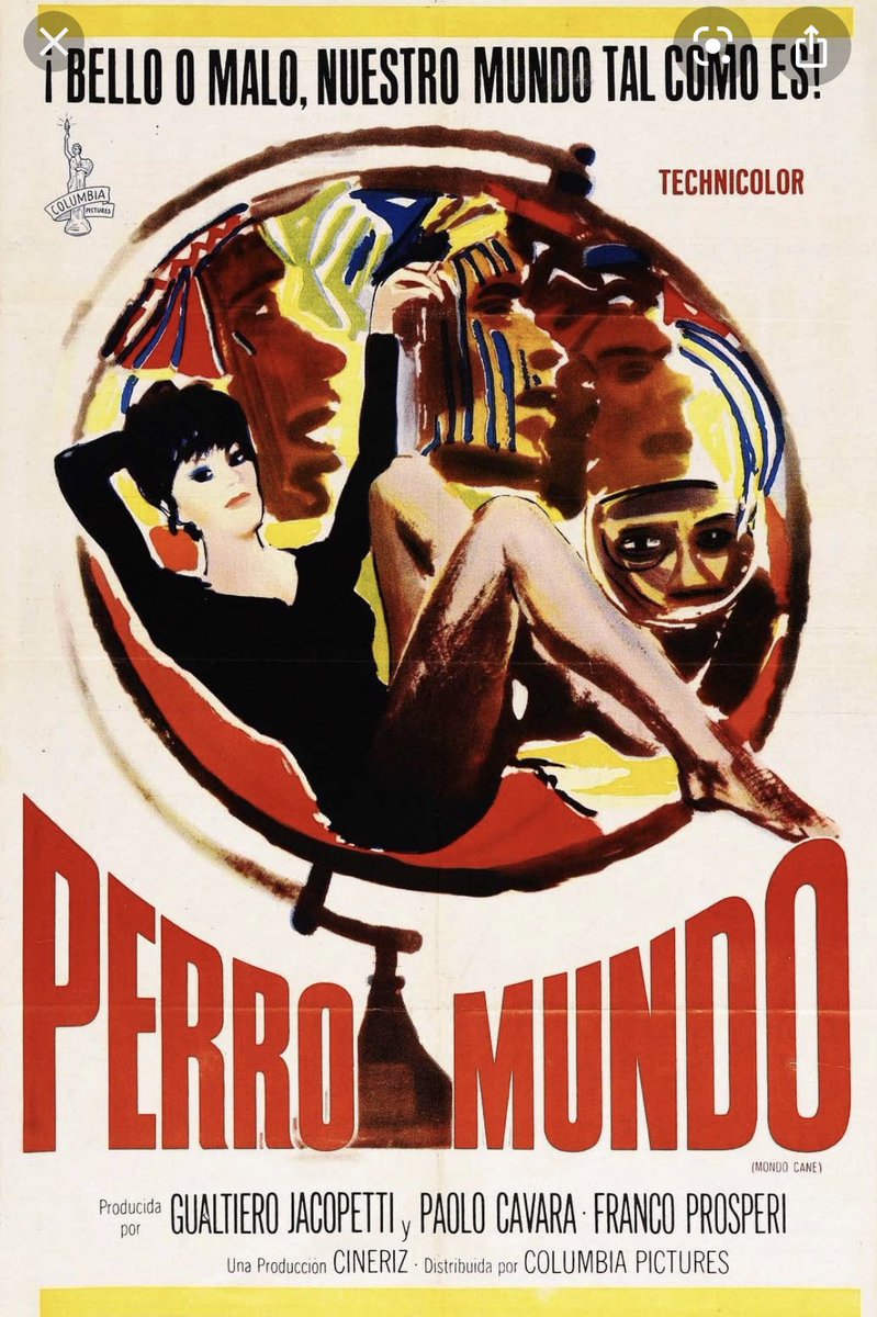 jj_labrada's tweet photo. #elcineencuarentena #PerroMundo: A casi sesenta años de su estreno,uno de los documentales más taquilleros y escandalosos de su época,sigue impresionando por la brutal crueldad de sus imágenes de conductas extremas en distintas latitudes.Lanzó la canción Más de Riz Ortolani😱😳👏🏼 https://t.co/EnqtYZjpFx
